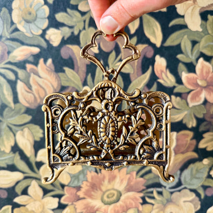 Brass Napkin & Letter Holder