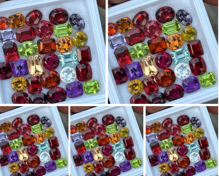 Natural Multi-colored Semi-Precious stones-1