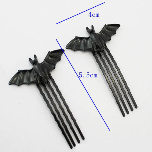 Black Bat Hair Clip - Headpiece Hair Accessory