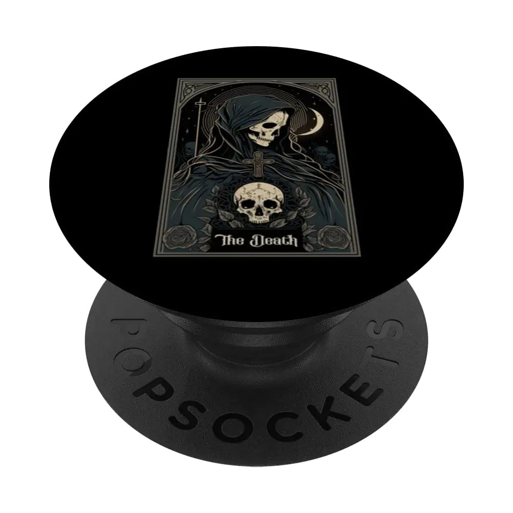 Occult Tarot Card The Death Skeleton Goth Dark Witchcraft PopSockets Swappable PopGrip