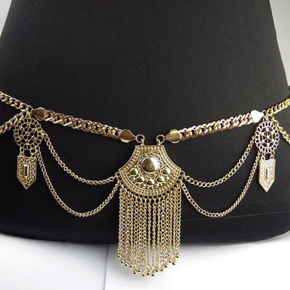 Exaggerated Alloy Body Chain for Beach Bikini