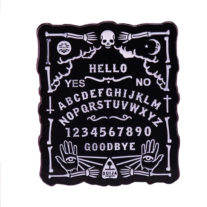Ouija Board Enamel Pin Collection metal Brooch Occult Witch Pagan Badge