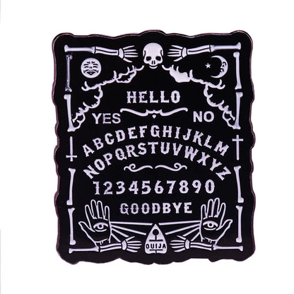 Ouija Board Enamel Pin Collection metal Brooch Occult Witch Pagan Badge