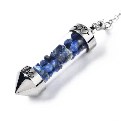 Pendulum -Glass -Gemstone Chips