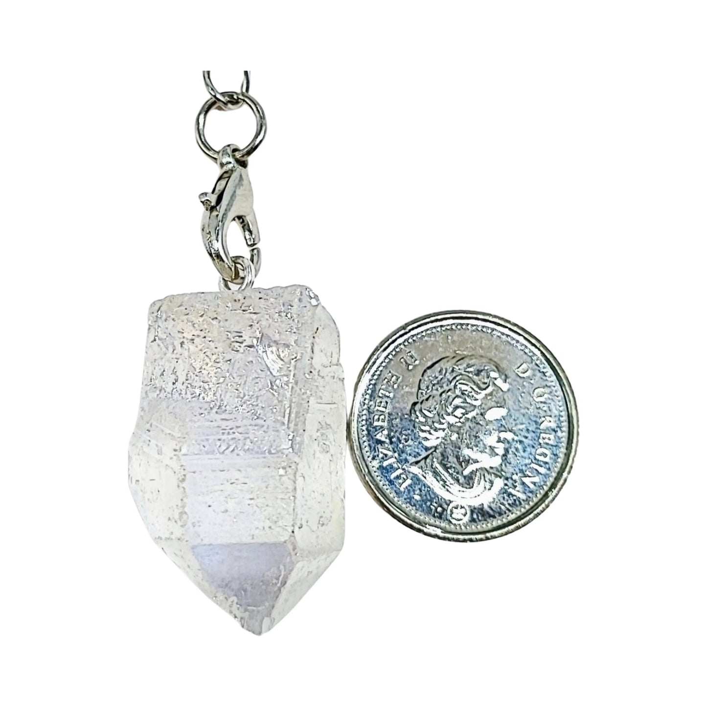 Pendulum -Clear Quartz Aura -Point