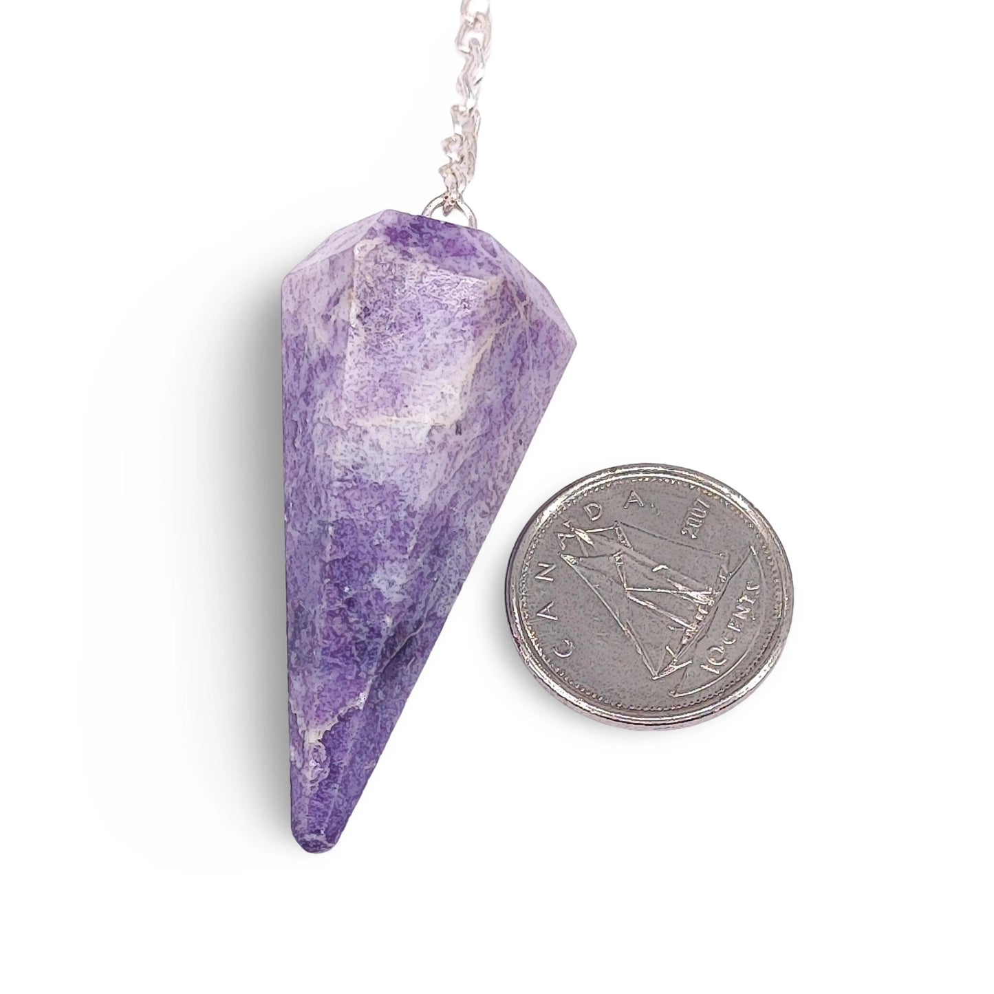 Pendulum Faceted -Lepidolite