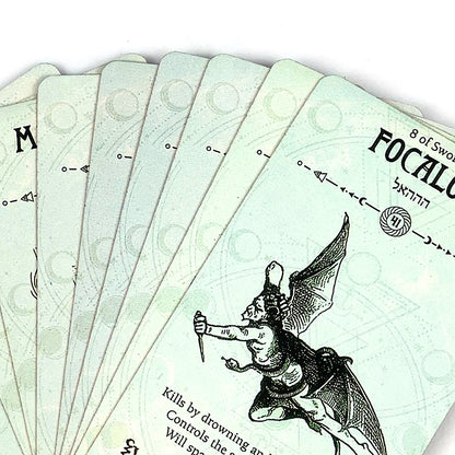 Tarot Cards High-Quality Tin Metal Box Tarot Deck Gilded Edge Guidebook With Paper Guidebook,Halloween and Christmas Card Games