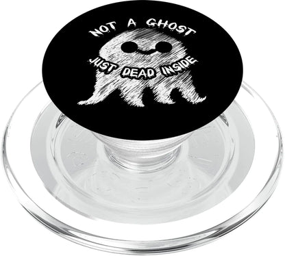 Not A Ghost Just Dead Inside Emo Goth Halloween Ghost PopSockets PopGrip for MagSafe
