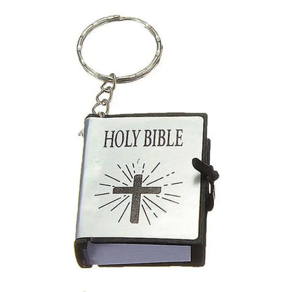 Mini Toy Book Keychain Pendant Bible Flip Book Ornaments
