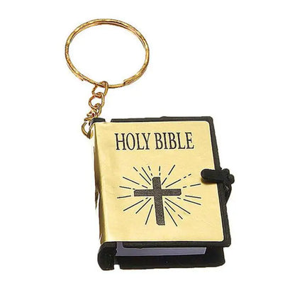 Mini Toy Book Keychain Pendant Bible Flip Book Ornaments