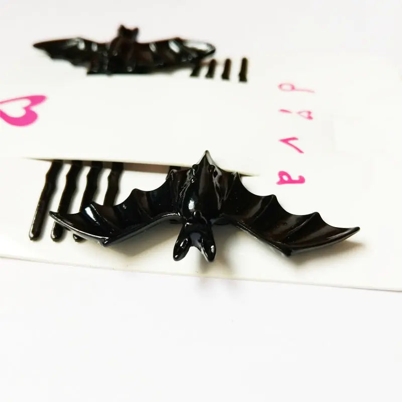 Black Bat Hair Clip - Headpiece Hair Accessory