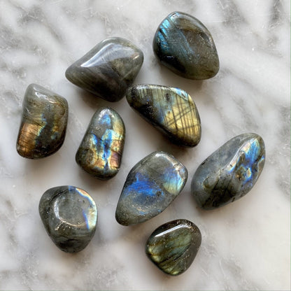 Labradorite Tumbled Stone (1 kg pack)-0