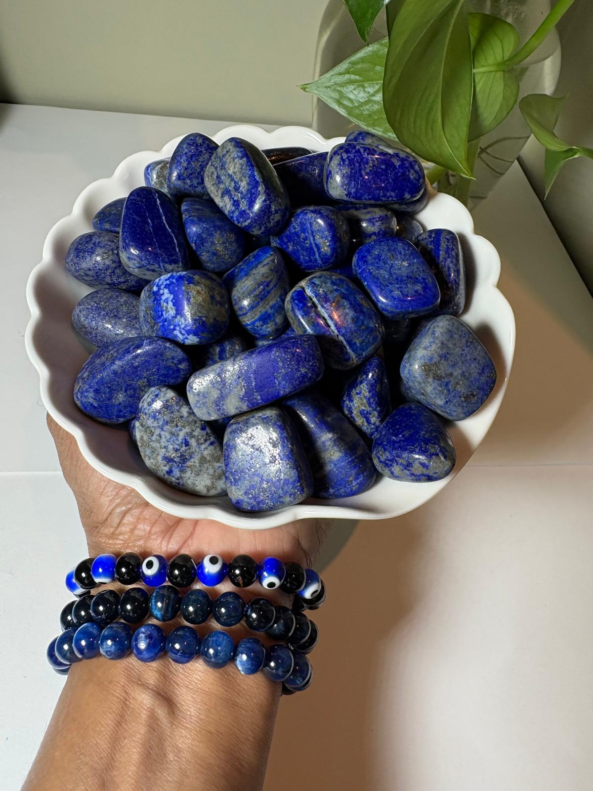 Lapis Lazuli Tumbled Stones (1 kg pack)-2