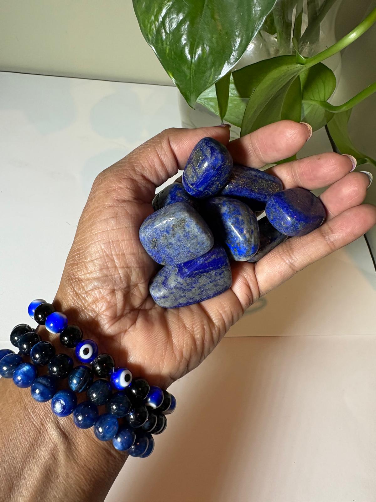 Lapis Lazuli Tumbled Stones (1 kg pack)-3