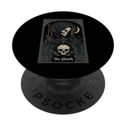 Occult Tarot Card The Death Skeleton Goth Dark Witchcraft PopSockets Swappable PopGrip